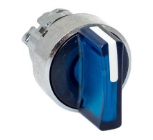 Механизм исполнительный переключателя ХB4 синий на 2 положения с фиксацией, с подсветкой с короткой ручкой IP65  XB4BD2FL-B-65  EKF