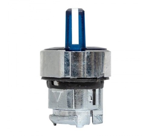 Механизм исполнительный переключателя ХB4 синий на 2 положения с фиксацией, с подсветкой с короткой ручкой IP65  XB4BD2FL-B-65  EKF