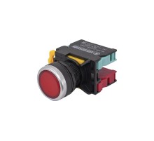 ВК22-EА45-65У1, красный, 1НО+1НЗ, цилиндр, d22мм, IP65, выключатель кнопочный  (ЭТ)   ET521008   Электротехник