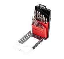 Набор сверл по металлу 1-10 мм (через 0,5 мм), 19 шт., Р6М5  KR-91-0635  Kranz