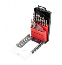 Набор сверл по металлу 1-10 мм (через 0,5 мм), 19 шт., Р6М5  KR-91-0635  Kranz