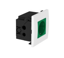 Укомплектованный розеточный блок AR45 (1xModul45,84x84x59 мм,зеленый) (SDE-RW D0GN1)  6119402  OBO Bettermann