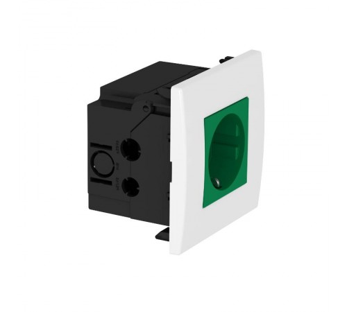 Укомплектованный розеточный блок AR45 (1xModul45,84x84x59 мм,зеленый) (SDE-RW D0GN1)  6119402  OBO Bettermann