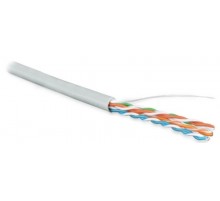 Кабель витая пара UUTP4-C5E-S24-IN-LSZH-GY-305(305м)неэкр.U/UTP,кат.5e,4п.(24AWG),одн.(solid),LSZH,нг(А)-HF,-20°C-+75°C,сер.  42045  Hyperline
