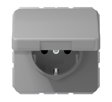 Штепсельная розетка SCHUKO 16A 250V~ с защитой от влажности; серая  CD1520BFKLGR  Jung