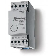 Реле контроля уровня; фиксированный диапазон чувствительности 150кОм; питание 24В DC; выход 1CO 16А; модульное, ширина 35мм  721190240000PAS  Finder