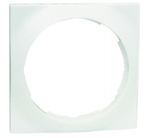 Simon 88 Рамка декоративная, 4 поста, круг в квадрате, S88, белый  88642-30  Simon