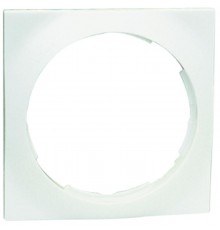 Simon 88 Рамка декоративная, 4 поста, круг в квадрате, S88, белый  88642-30  Simon