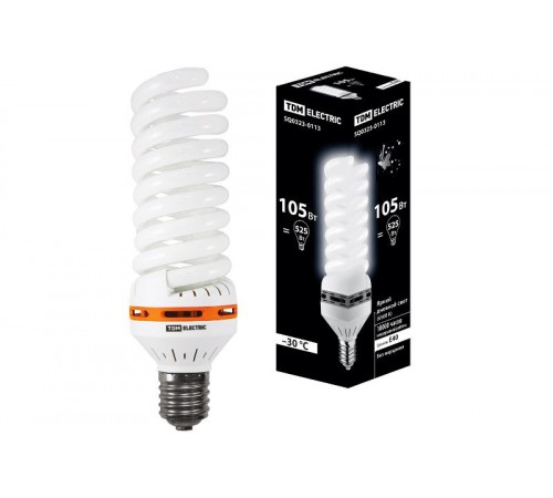 Лампа энергосберегающая КЛЛ-FS-105 Вт-6500 К-Е40 (85х280 мм)  SQ0323-0113  TDM