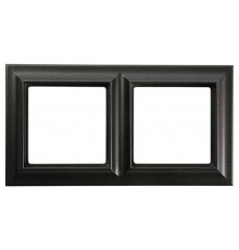 Рамка 2-поста; Eco Profi  Standart; термопласт; черный матовый  EPS482SWM  Jung