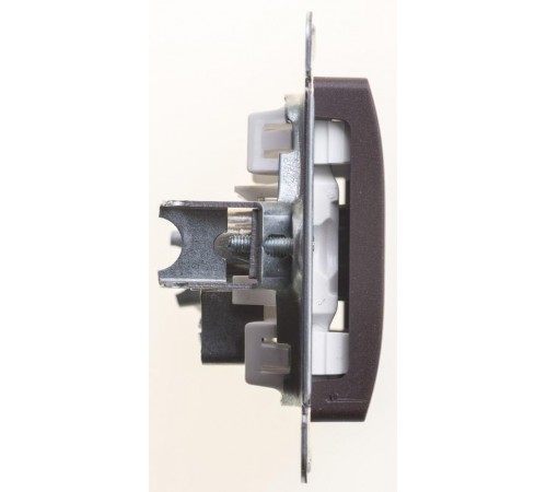 Glossa Шоколад Мех TV Розетка оконечная 1DB  GSL000891  SE