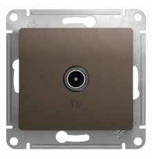 Glossa Шоколад Мех TV Розетка оконечная 1DB  GSL000891  SE