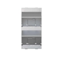 Simon Connect Наклонный адаптер на 2хRJ45 коннектора, S-модуль, алюминий  S80B-8  Simon