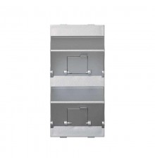 Simon Connect Наклонный адаптер на 2хRJ45 коннектора, S-модуль, алюминий  S80B-8  Simon