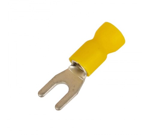 Наконечник вилочный с изолир.фланцем ПВХ, легкий ввод жилы, 2,5-6 кв.мм М5 (д.5,3 мм) (НВИ)  2C15P-EE-PVC  DKC