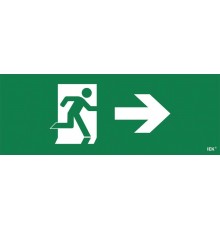 Пиктограмма (наклейка) "Фигура/стрелка вправо" ССА 1005  LPC10-1-35-13-FNAPR  IEK