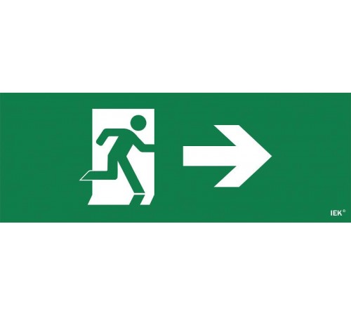 Пиктограмма (наклейка) "Фигура/стрелка вправо" ССА 1005  LPC10-1-35-13-FNAPR  IEK