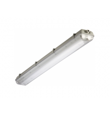 Светильник люминесцентный пылевлагозащищенный TLWP249 PC 1563x135x105мм без ламп IP65 прозр  05646  TechnoLux