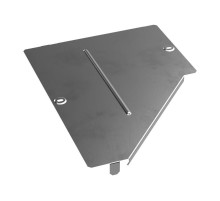 Крышка переходника левого Стандарт INOX (AISI 304) 400х200  PR16.4303  Промрукав