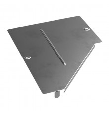 Крышка переходника левого Стандарт INOX (AISI 304) 400х200  PR16.4303  Промрукав