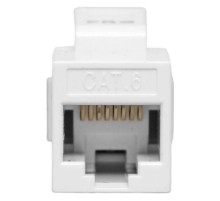 Адаптер проходной TERACOM PRO Cat.6 неэкранированный RJ45-RJ45 тип Keystone белый  TRP-INLC-KSTN-6UTP-WH  EKF