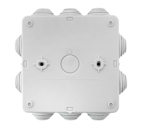 Коробка уравнивания потенциалов КУП-030-014 с крышкой наружная (100х100х50) для прямого монтажа, 10 мембр. вводов серая IP55  plc-kmr-030-014-g  EKF