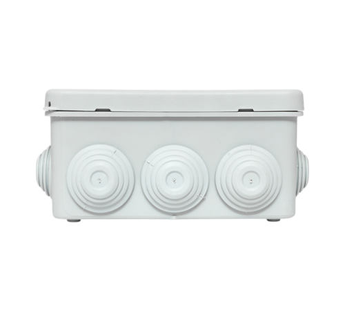 Коробка уравнивания потенциалов КУП-030-014 с крышкой наружная (100х100х50) для прямого монтажа, 10 мембр. вводов серая IP55  plc-kmr-030-014-g  EKF