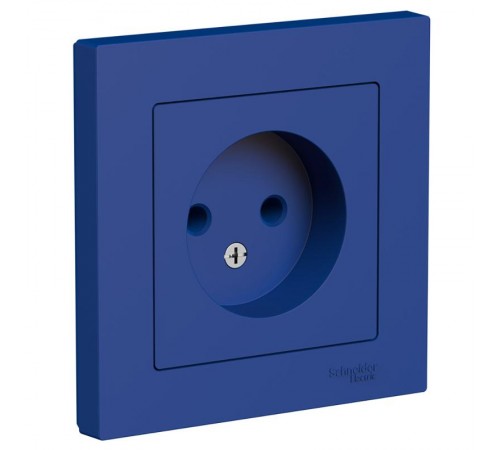 AtlasDesign Аквамарин Розетка без заземления, 16А, в сборе  ATN001140  SE