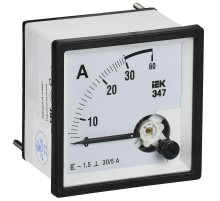Амперметр Э47 30/5А кл. точн. 1,5 72х72мм  IPA10-6-0030-E  IEK