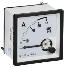 Амперметр Э47 30/5А кл. точн. 1,5 72х72мм  IPA10-6-0030-E  IEK
