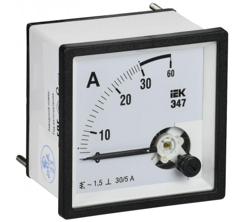 Амперметр Э47 30/5А кл. точн. 1,5 72х72мм  IPA10-6-0030-E  IEK