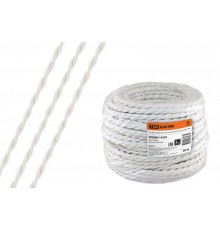 Ретро провод "Эко" 2х1,5 витой ГОСТ белый (50м)  SQ2801-0101  TDM