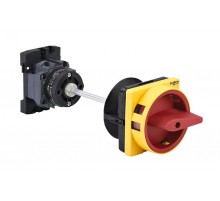 Выключатель-Разъединитель 4P 20A IP20 с красной выносной рукояткой на дин-рейке/плате с замком  MSD20440R  SE