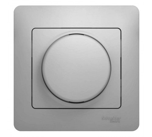 Glossa Алюминий Светорегулятор (диммер) поворотный, 300Вт (в сборе с рамкой)  GSL000334  SE