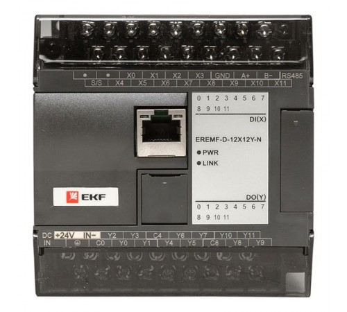 Модуль дискретного в/в EREMF 12/12 N PRO-Logic EKF  EREMF-D-12X12Y-N  EKF