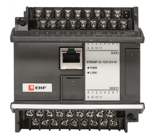 Модуль дискретного в/в EREMF 12/12 N PRO-Logic EKF  EREMF-D-12X12Y-N  EKF