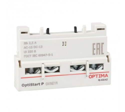 Блок контактов фронтальный OptiStart ME GVAE11  354832  КЭАЗ