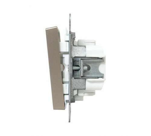 Механизм выключателя, одноклавишный, с подсветкой, шампань Эпика  UP1-SWC-14 EKF