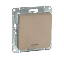 Механизм выключателя, одноклавишный, с подсветкой, шампань Эпика  UP1-SWC-14 EKF