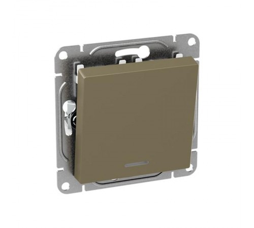 Механизм выключателя, одноклавишный, с подсветкой, шампань Эпика  UP1-SWC-14 EKF