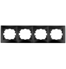 1-504-05 Intro Рамка на 4 поста гор., СУ, Plano, антрацит  Б0044581  Intro