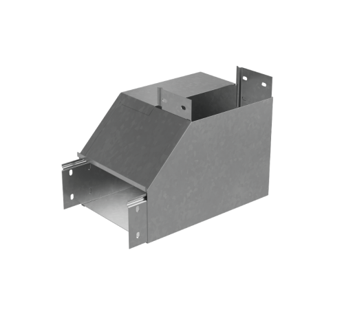 Угол вертикальный внутренний R 80х500 мм с разворотом трассы на 90 град "ПЛЮС"  NLPDplus90-80-500-R  КМ-профиль