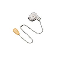 Выключатель для настенного светильника c деревянным наконечником, Silver, (1шт.)  06-0244-A  REXANT