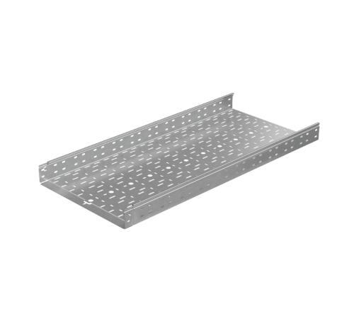 Лоток перф. 80х500х1,0 L6000 мм "Быстрый монтаж ПЛЮС" HD  LPplus80-500-1.0-6000 HD  КМ - профиль