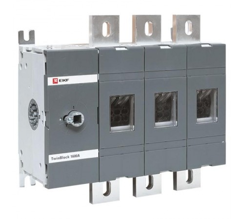 Рубильник 1600A 3P без рукоятки управления TwinBlock  tb-s-1600-3p  EKF