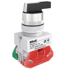 Перекл. на 3 фикс. полож. I-O-II удлин. ручка 1НО+1  25056DEK  DEKraft