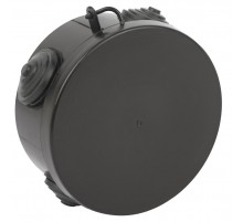 Распаячная коробка  KOR-85-40-4g-B открытой установки КОР 85х40мм черная с гермовводами 4 входа IP54 KOR-85-40-4g-B  Б0061801  ЭРА