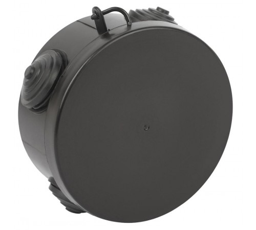 Распаячная коробка  KOR-85-40-4g-B открытой установки КОР 85х40мм черная с гермовводами 4 входа IP54 KOR-85-40-4g-B  Б0061801  ЭРА