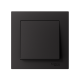 AtlasDesign Карбон Выключатель 1-клавишный, сх.1, 10АХ, (в сборе с рамкой), быстрозажимные клеммы  ATN001012S  SE