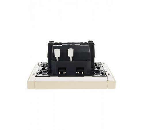 FORTE&PIANO Выключатель 1-клавишный перекрестный 10А FP412 ваниль  FP-V13-0-10-1-K10  IEK